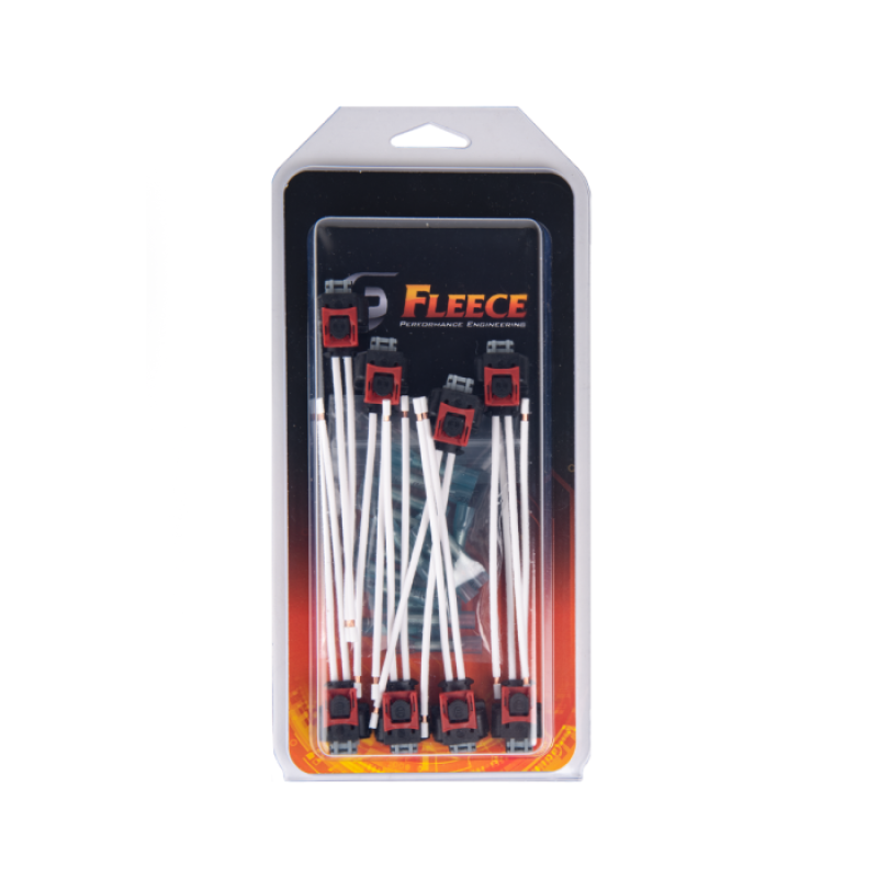 Fleece Performance FPE-HAR-L5P-INJ-PT-8P 17-22 GM 2500/3500 Duramax Replacement Fuel Injector Connector w/Pigtail (8 Pack)