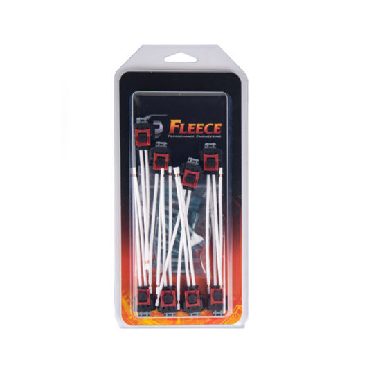 Fleece Performance FPE-HAR-L5P-INJ-PT-8P 17-22 GM 2500/3500 Duramax Replacement Fuel Injector Connector w/Pigtail (8 Pack)