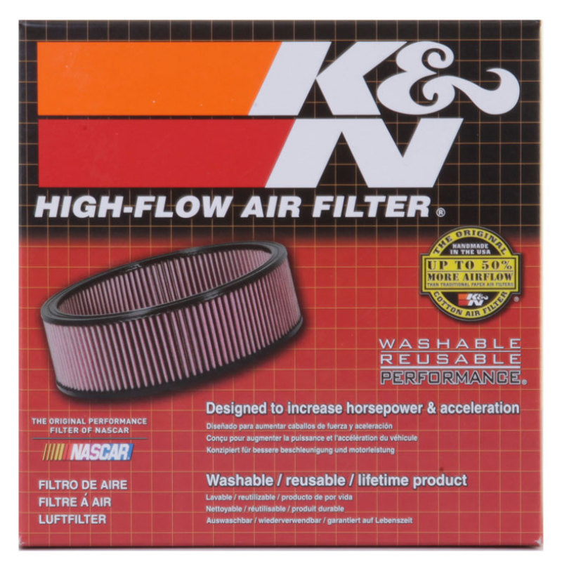K&N Engineering 56-9327 K&N Custom Racing Assembly - Round Tapered - Red 1.656in Neck Flange - 2.25in Over Height