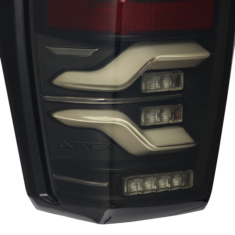 AlphaRex 680090 16-21 Toyota Tacoma LUXX LED Taillights Blk w/Activ Light/Seq Signal
