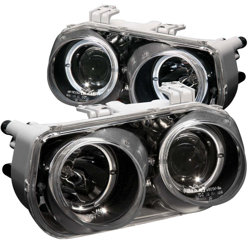ANZO 121003 1994-1997 Acura Integra Projector Headlights w/ Halo Black