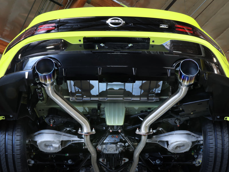 aFe 49-36137-L 2023 Nissan Z V6-3.0L (tt) Takeda Stainless Steel Axle-Back Exhaust System w/ Blue Flame Tip