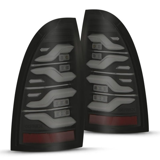 AlphaRex 680060 05-15 Toyota Tacoma LUXX LED Taillights Blk w/Activ Light/Seq Signal