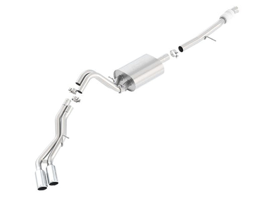 Borla 140558 Touring Cat Back 15-16 Chevy Suburban 5.3L V8 2.75in, 2.25in Dual Same Side Exit 4in Tips