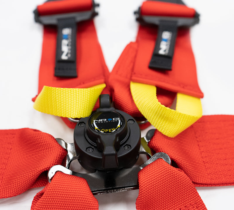 Nrg Innovation NRGSBH-HRS6PCRD Harness 6pt Camlock Red Hans FIA