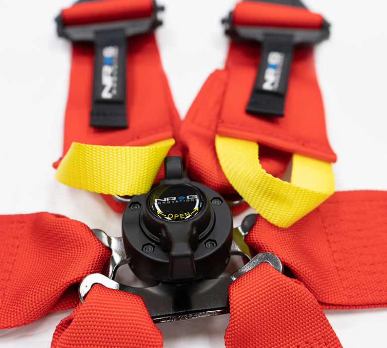 Nrg Innovation NRGSBH-HRS6PCRD Harness 6pt Camlock Red Hans FIA
