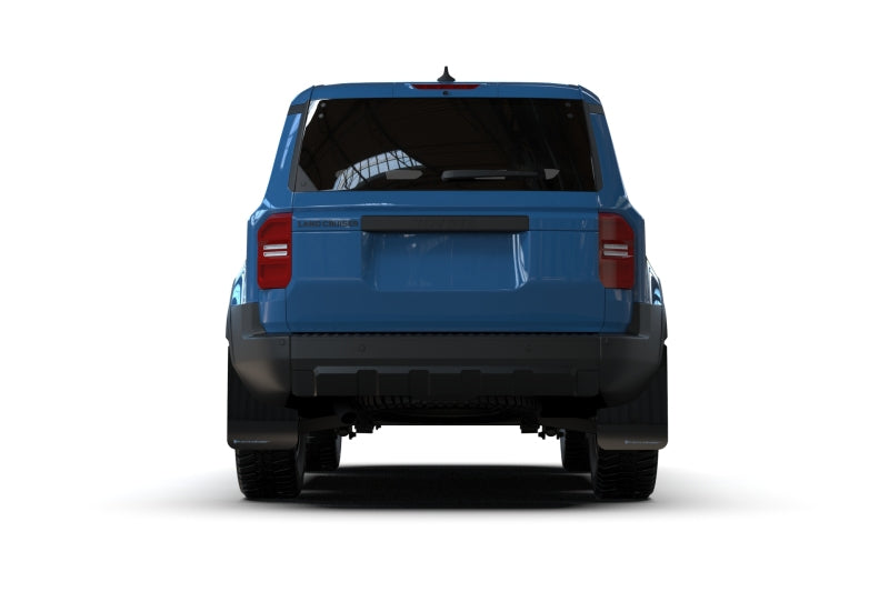 Rally Armor MF138-UR-BLK-LBL 22-25 Toyota Land Cruiser Black UR Mud Flap Light Blue Logo
