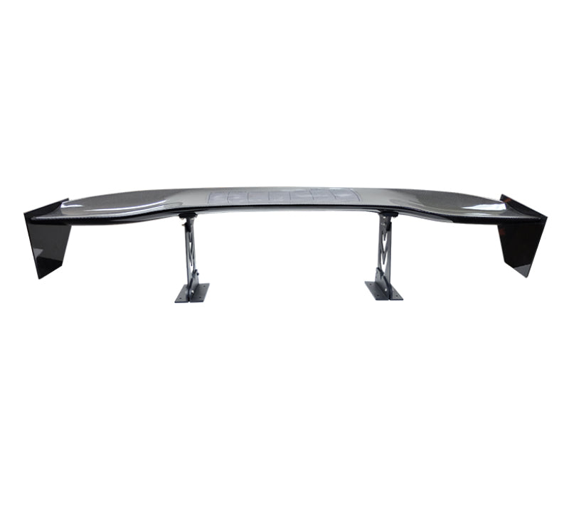 NRG CARB-A590NRG Carbon Fiber Spoiler - Universal (59in.) Logo Large End Plates