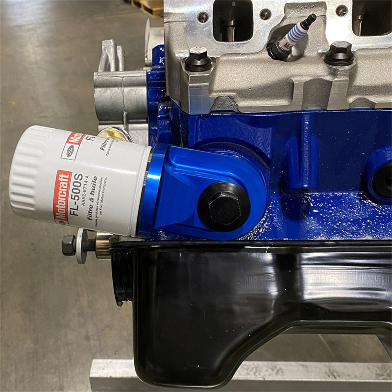 Ford Racing M-6880-B50 Push Rod V8 90 Degree Billet Oil Filter Adapter