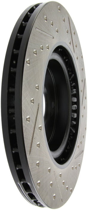 Stoptech 127.40057R StopTech 02-06 Acura RSX Type S / 06-09 Honda Civic Si Slotted & Drilled Right Front Rotor