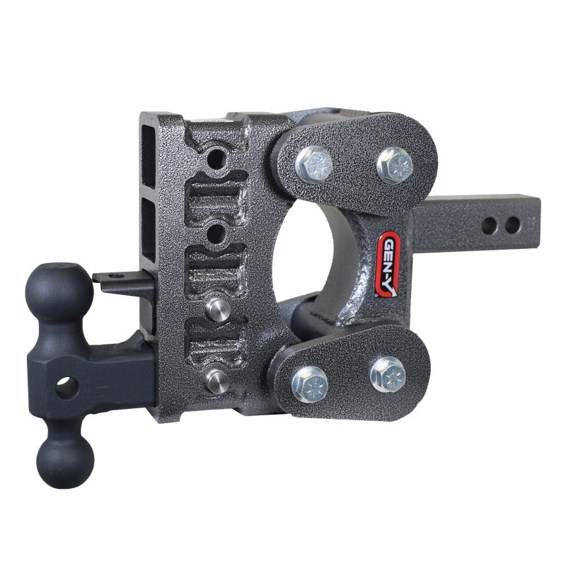GEN-Y Hitch GH-1224 Gen-Y The Boss Torsion-Flex 2in Shank 5in Drop 16K Hitch w/GH-051 Dual-Ball/GH-032 Pintle Lock