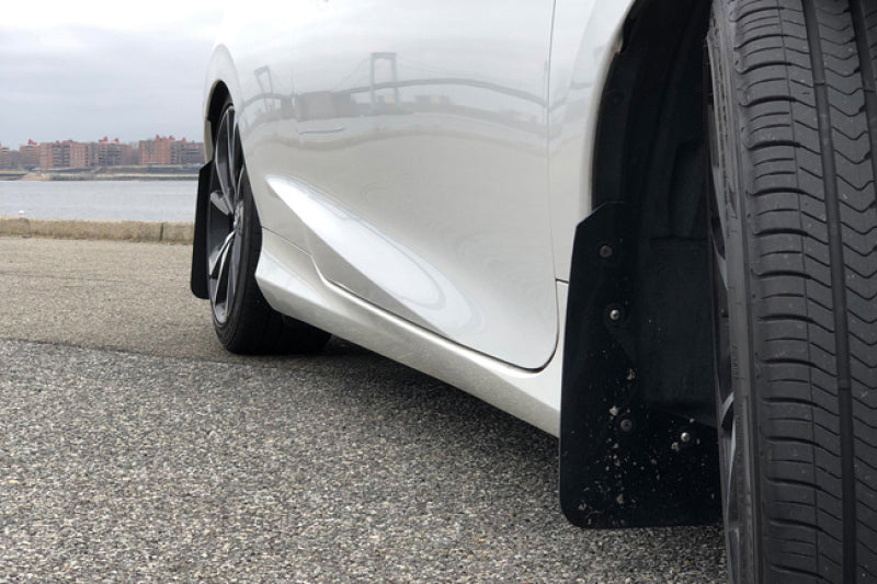 Rally Armor MF50-UR-WH/RD 16-21 Honda Civic Si White UR Mud Flap w/Red Logo