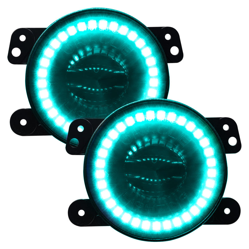 ORACLE Lighting 5846-334 Oracle Jeep Wrangler JK/JL/JT High Performance W LED Fog Lights - w/o Controller
