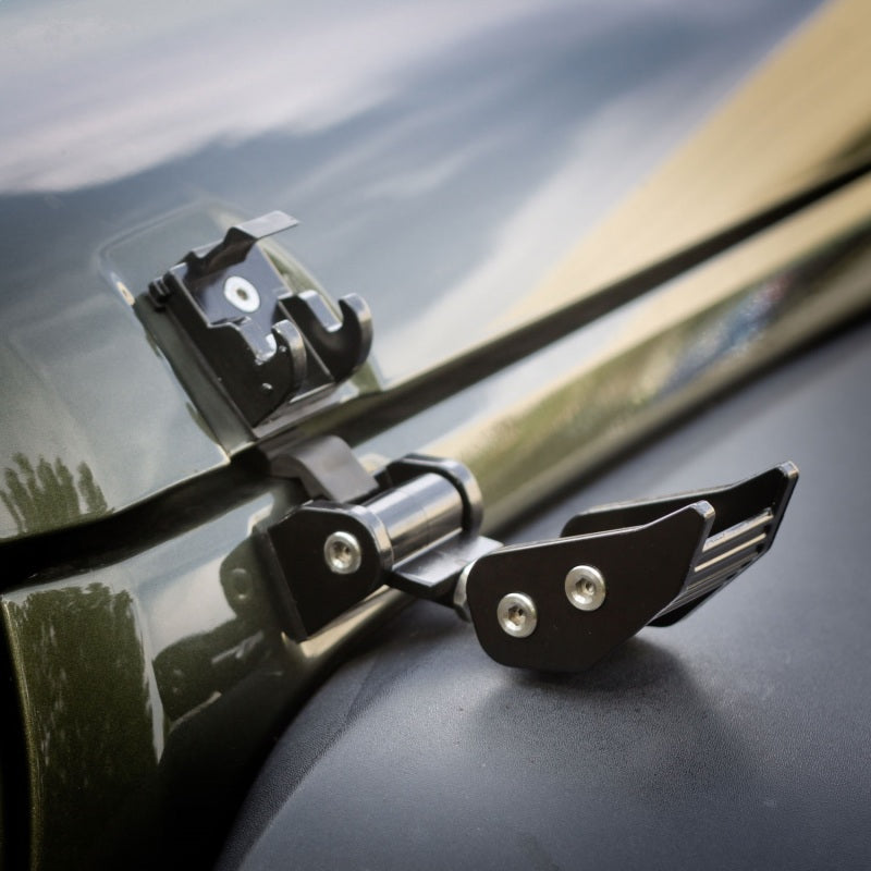Rugged Ridge 11210.11 07-18 Jeep Wrangler JK Black Hood Catches