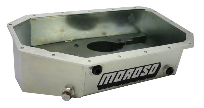 Moroso 20915 Acura/Honda K Series Swap Road Race Baffled Extra Capacity 5.5in Steel Oil Pan