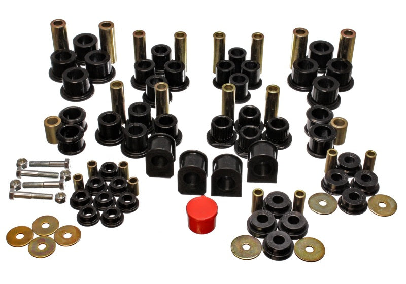 Energy Suspension 4.18124G 99-04 Ford F-250 4WD Superduty Black Hyper-flex Master Bushing Set