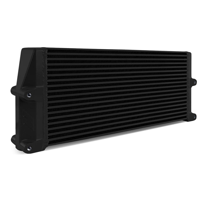 Mishimoto MMOC-SSO-17BK Heavy-Duty Oil Cooler - 17in. Same-Side Outlets - Black
