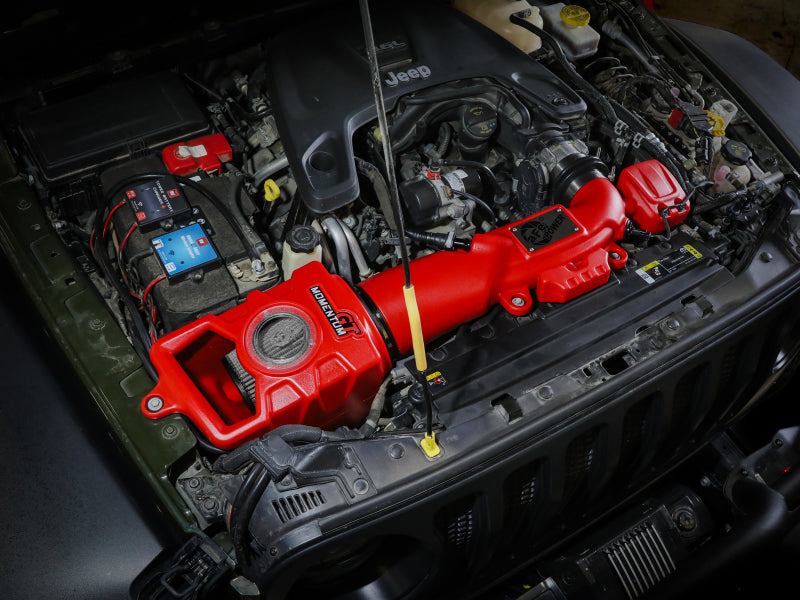 aFe 51-76217-R Momentum GT Pro DRY S Cold Air Intake System 2018+ Jeep Wrangler (JL) V6 3.6L (Red Edition)