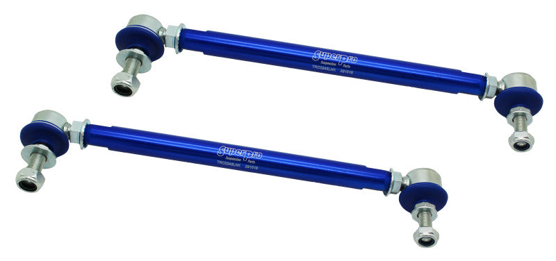 Superpro TRC10245 SuperPro 2008 Pontiac G8 Base Front HD Adjustable End Link Set (10mm Studs 300mm-345mm Length)