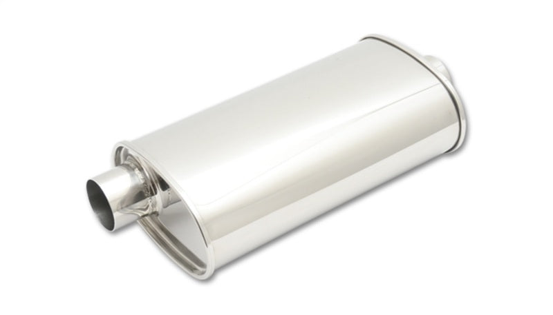 Vibrant 1107 StreetPower Oval Muff 5in x 9in x 15in long body 3in inlet I.D. x 3in outlet Offset-Center
