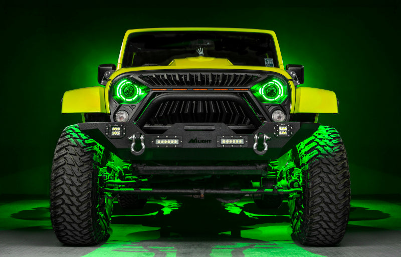 ORACLE Lighting 5876-334 0718 Jeep Wrangler JK Oculus 7in ColorSHIFT Bi-LED Projector Headlights