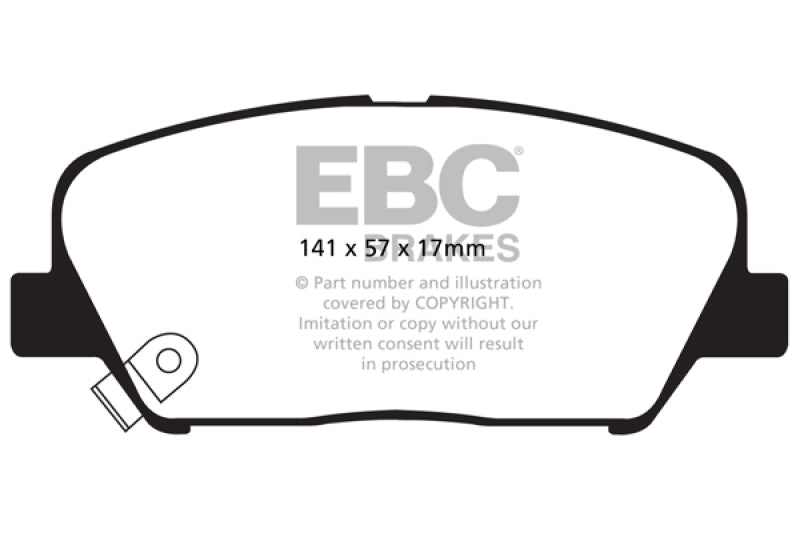 EBC DP41856R 09+ Hyundai Genesis Coupe 2.0 Turbo Yellowstuff Front Brake Pads