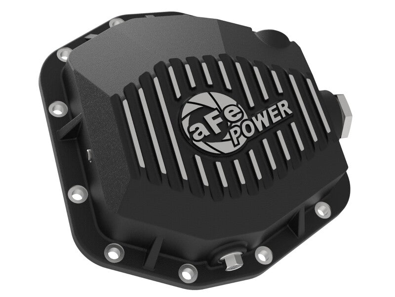 aFe 46-71290B POWER 2021 Ford Bronco w/ Dana M220 Differential Cover Black Street Series w/ Machined Fins