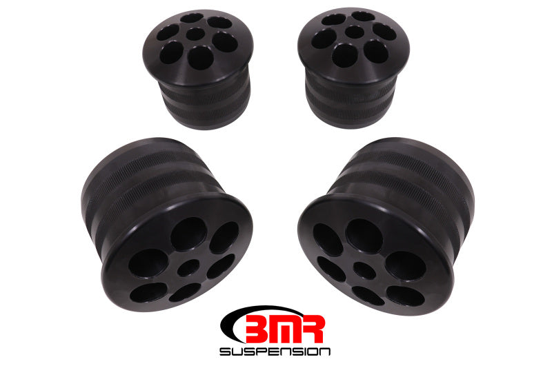 BMR Suspension SCB112 BMR 08-18 Dodge Challenger Aluminum Rear Cradle Bushings Kit - Black Anodized