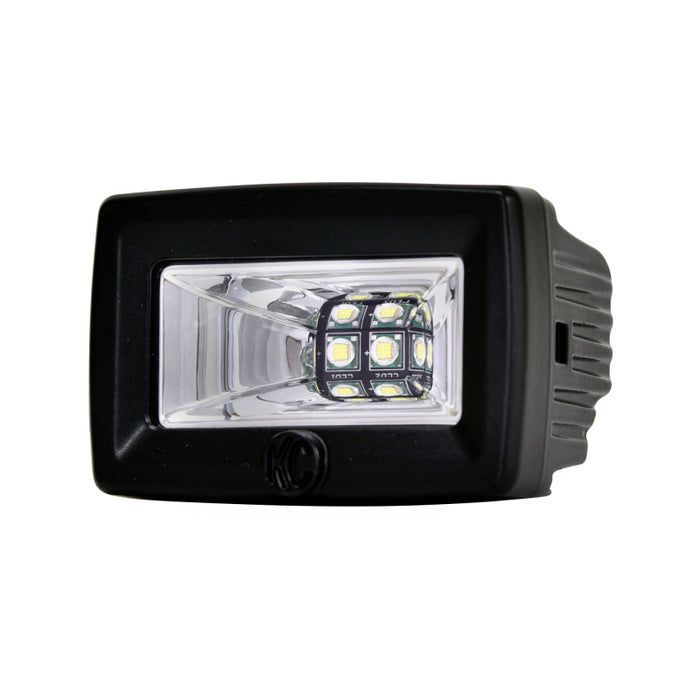 KC HiLiTES 519 C-Series C2 LED 2in. Backup Area Flood Light 20w (Pair Pack System) - Black