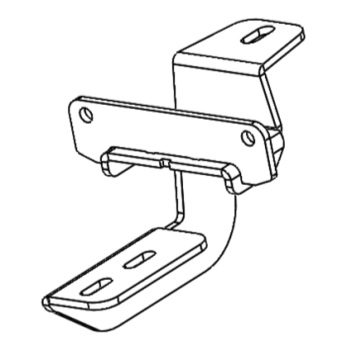 Go Rhino 6945066 18-22 Jeep Wrangler JLU 4DR Mounting Brackets (V-Series V3/RB10 Slim/RB20 Slim) - Tex. Blk