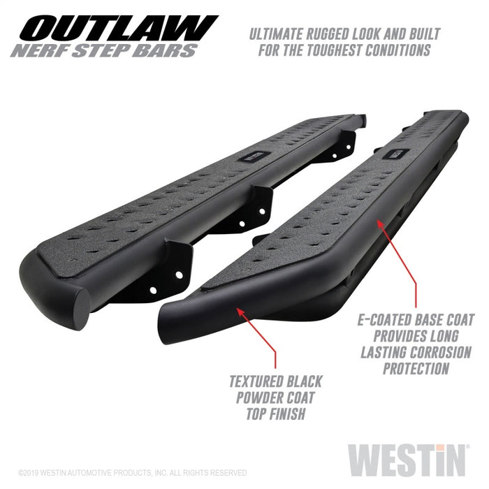 Westin 58-53565 09-18 Dodge RAM 1500 Crew Cab Outlaw Nerf Step Bars