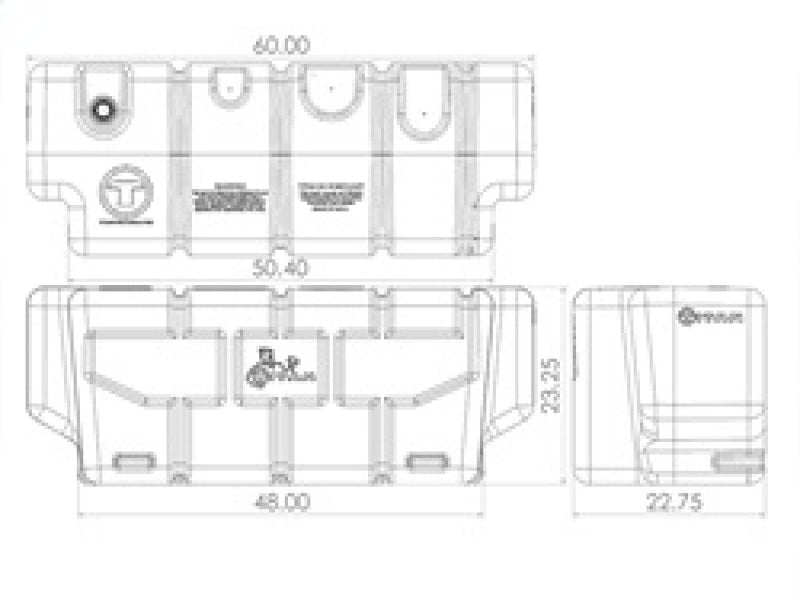 Titan Fuel Tanks 5015100 Universal 100 Gallon Heavy Duty Transfer Tank (Non Nissan Cargo Box/RamBox)