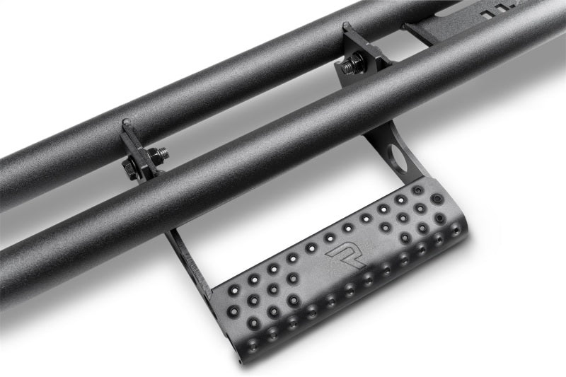 N-Fab T154RKRQCS4 RKR Step System 16-17 Toyota Tacoma Access Cab - Tex. Black - 1.75in