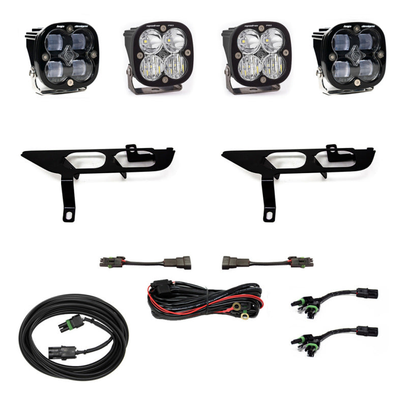 Baja Designs 447699 2021+ Ford F150 Fog Pocket Kit SAE Clear Squadron Pro DC
