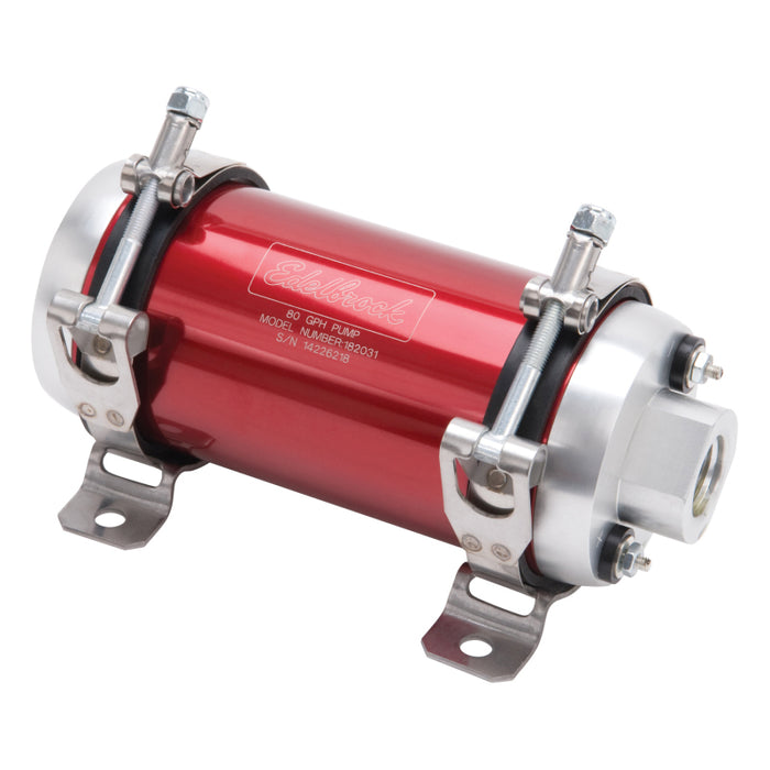 Edelbrock EDE182031 EFI Electric Fuel Pump 80GPH @ 45psi Red