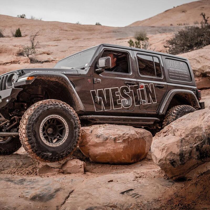 Westin 42-6025 /Snyper 2018+ Jeep Wrangler JL Unlimited 4DR Triple Tube Rock Rail Steps - Textured Black