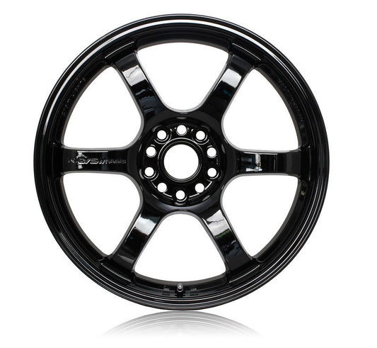 Gram Lights WGIQ38EGX 57DR 17x9.0 +38 5-114.3 Glossy Black Wheel