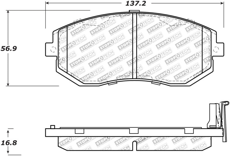 Stoptech 309.15390 StopTech Performance 13 Scion FR-S / 13 Subaru BRZ Front Brake Pads