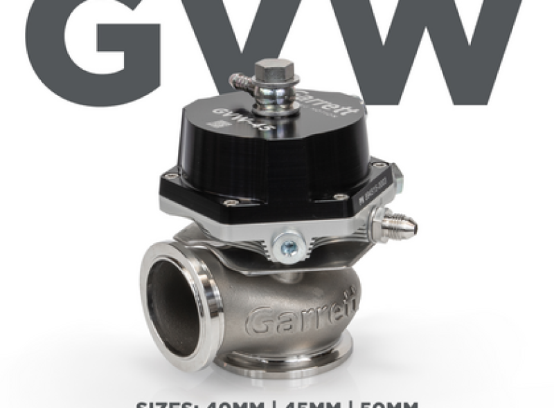 Garrett 908829-0003 GVW-50 50mm Wastegate Kit - Black