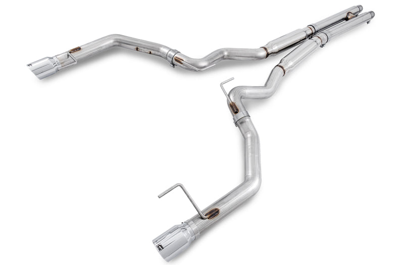 AWE Tuning 3020-32028 S550 Mustang GT Cat-back Exhaust - Track Edition (Chrome Silver Tips)