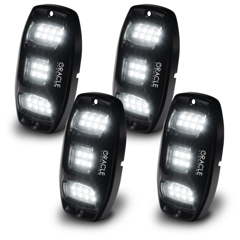 ORACLE Lighting 5895-339 Oracle Underbody RGB+W Wheel Well Rock Light Kit - 4 PCS - ColorSHIFT SEE WARRANTY