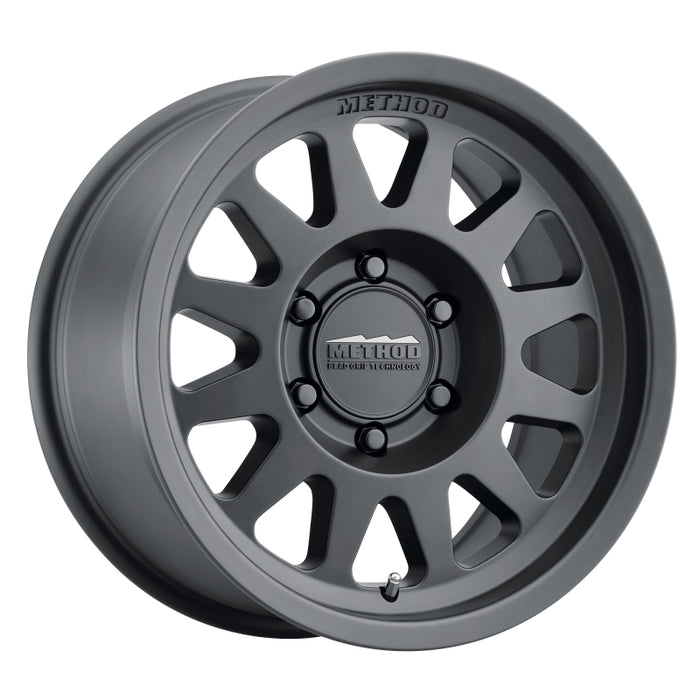 Method Wheels MR70478560500 Method MR704 17x8.5 0mm Offset 6x5.5 106.25mm CB Matte Black Wheel