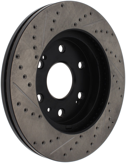Stoptech 127.66057R StopTech 05-10 GMC Sierra 1500 (w Rear Drum) / 07-09 GMC Yukon Front Right Slotted & Drilled Rotor