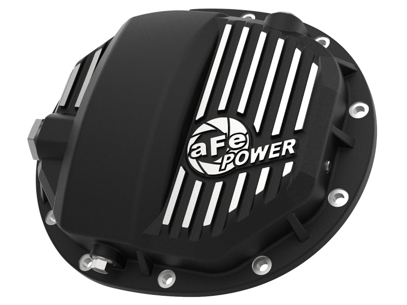 aFe 46-71120B Power Pro Series AAM 9.5/9.76 Rear Diff Cover Black w/Mach Fins 14-19 GM Silverado/Sierra 1500