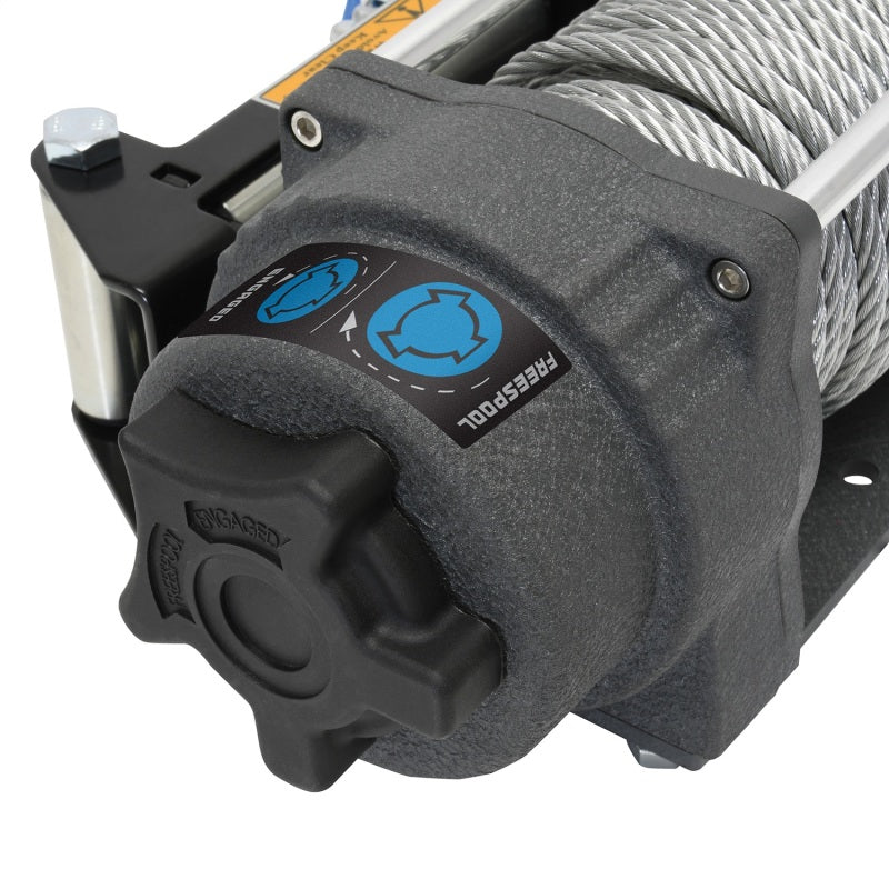 Superwinch 1145260 4500 LBS 12V DC 15/64in x 50ft Steel Rope Terra 4500 Winch - Gray Wrinkle