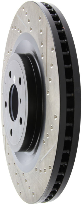 Stoptech 127.42100L StopTech Infiniti G37 / Nissan 370Z SportStop Slotted & Drilled Front Left Rotor