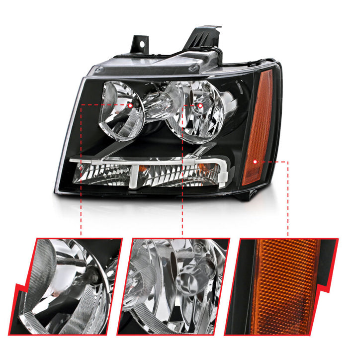 ANZO 111392 ANZ Crystal Headlights