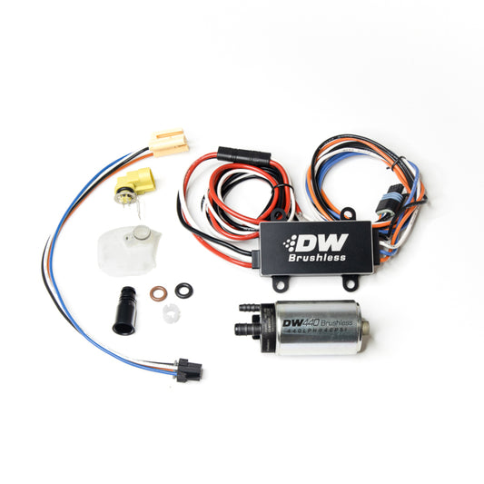 DeatschWerks 9-441-C102-0910 DW440 440lph Brushless Fuel Pump Single/Dual Controller w/ Install Kit 08-14 Subaru WRX