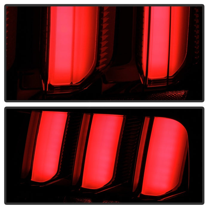 SPYDER 5086709 Spyder 05-09 Ford Mustang (White Light Bar) LED Tail Lights - Smoke ALT-YD-FM05V3-LED-SM