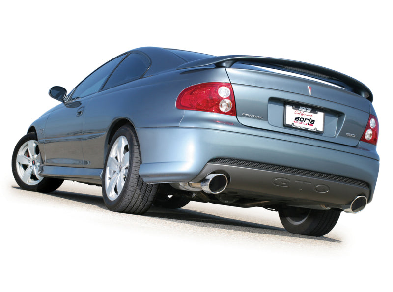 Borla 140165 05-06 Pontiac GTO Coupe 2dr 6.0L 8cyl AT/MT 4spd/6spd RWD SS Catback Exhaust w/ inXin Pipe